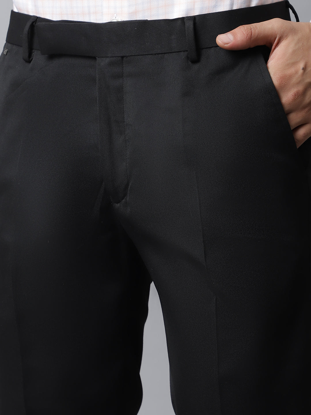 Cantabil Men Black Trouser (7048367276171)