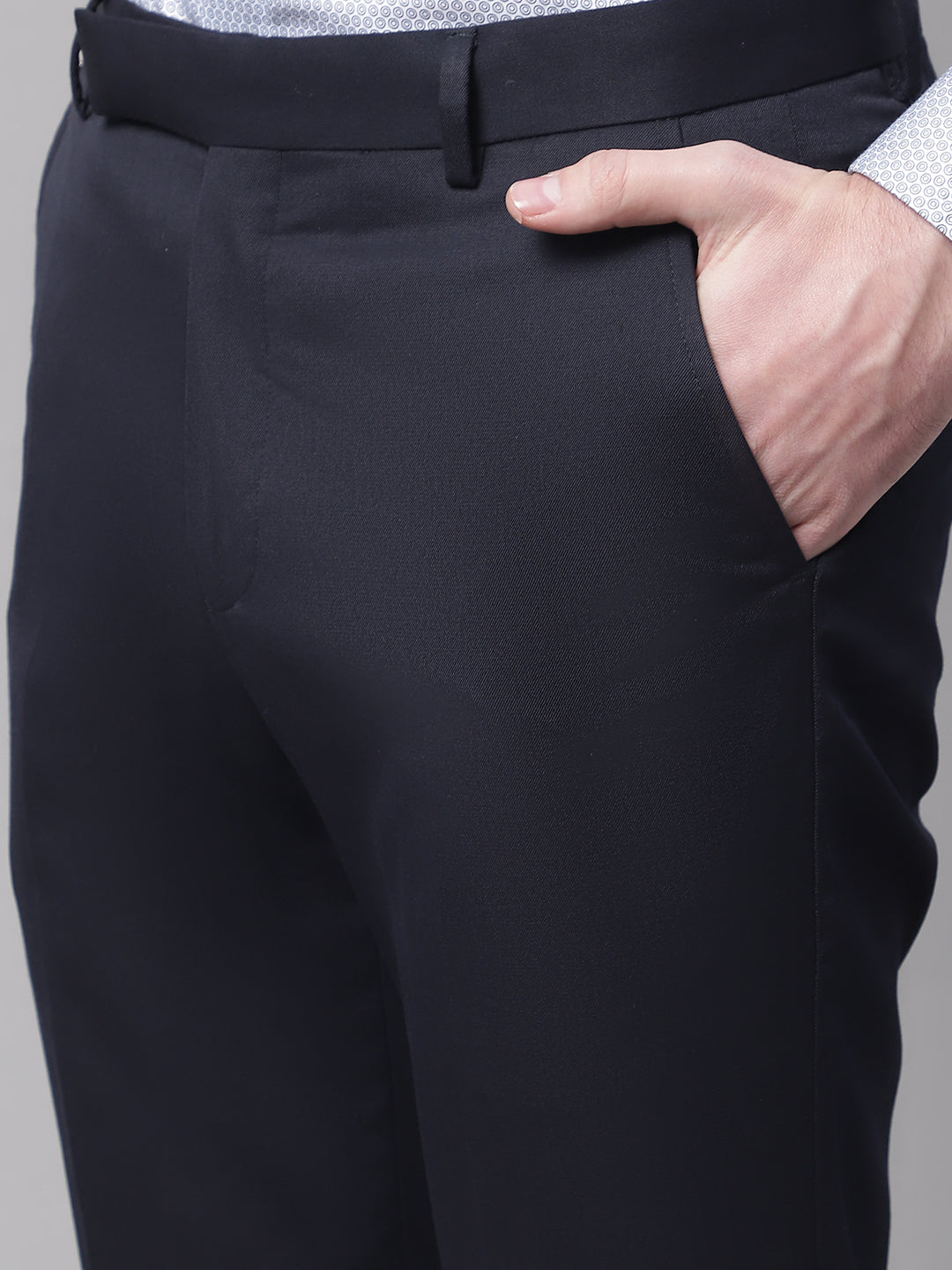 Cantabil Men's Navy Trouser (7071196053643)