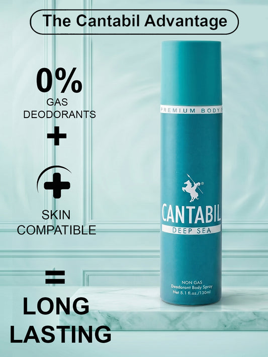 Cantabil Unisex Deep Sea ,Electric Blue ,Burnt Brick Deodorant Spray Pack of 3 | 450ml