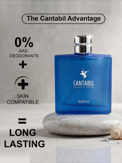Cantabil Unisex Mystic & Marine Perfume Long Lasting Fragrance Pack of 2 | 200 ml