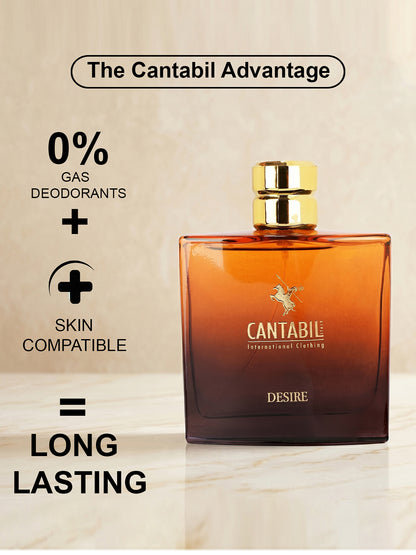 Cantabil Unisex Desire Perfume Long Lasting Fragrance | 100 ml