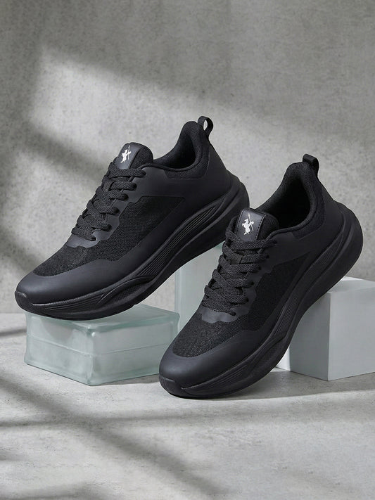Men's Black Solid Casual Shoes