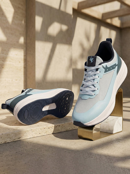Men's Sky Blue Solid Casual Shoes