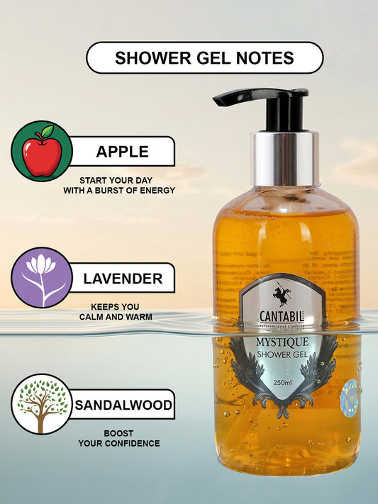 Luxury Mystique Shower Gel for Men & Women | Pack of 2 x 200ml Each | Unisex Bodywash | Deep Cleansing, Hydrating, Moisturising | Suitable for All Skin Types