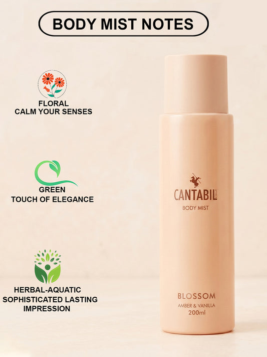 Luxury Long Lasting Blossom Body Spray Mist for Men & Women | Pack of 2 x 200ml
