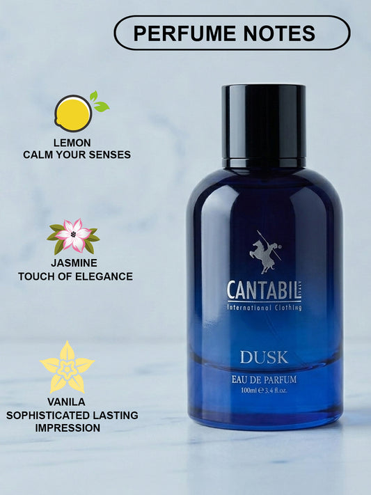 Cantabil Luxury Long Lasting Dawn & Dusk Perfume for Men & Women | 2x100ml with Lemon, Jasmine & Musk | Eau De Parfum