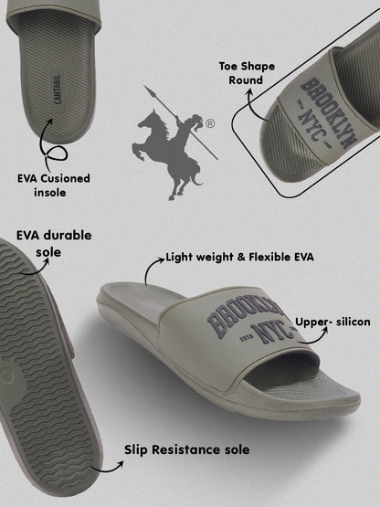 Sliper for Men | Lightweight & Comfortable with Cushioned Insole Silicon Upper EVA Sole Slip On Closure (Copy)