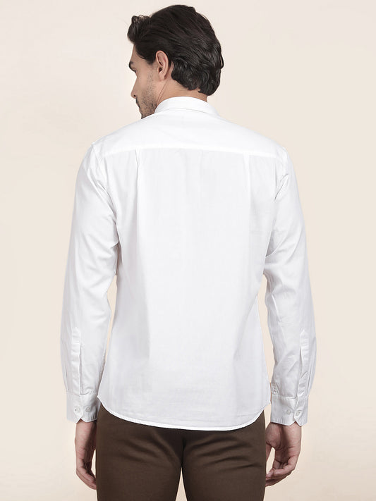 Casual Shirt for Men l Breathable & Soft with Color Fastness Slim Fit Cotton Fabric Solid Pattern
