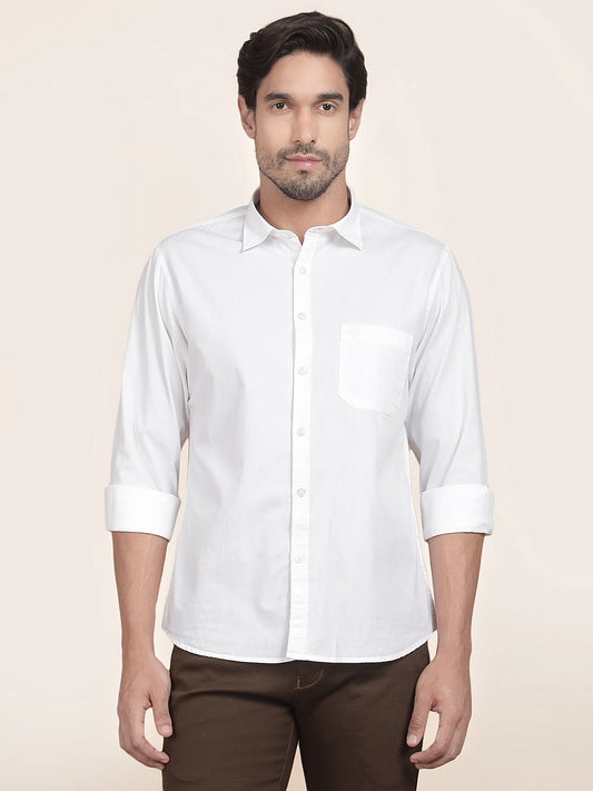 Casual Shirt for Men l Breathable & Soft with Color Fastness Slim Fit Cotton Fabric Solid Pattern