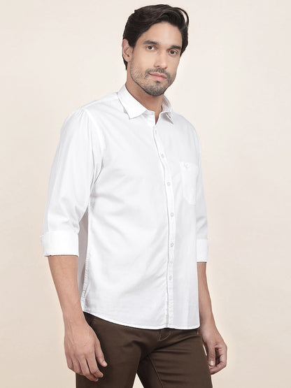Casual Shirt for Men l Breathable & Soft with Color Fastness Slim Fit Cotton Fabric Solid Pattern