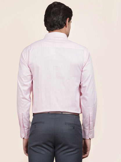 Formal Shirt for Men l Breathable & Soft with Color Fastness Regular Fit  Cotton Fabric Solid Pattern