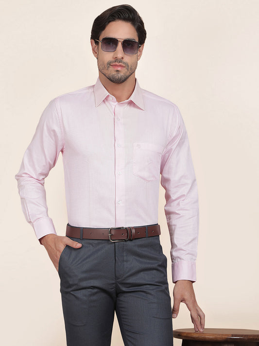 Formal Shirt for Men l Breathable & Soft with Color Fastness Regular Fit  Cotton Fabric Solid Pattern