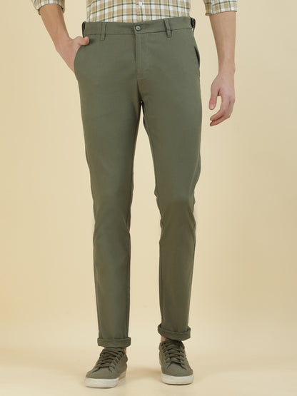 Casual Trousers for Men l Breathable & Soft with Color Fastness Regular Fit Cotton Blend Fabric Solid Pattern