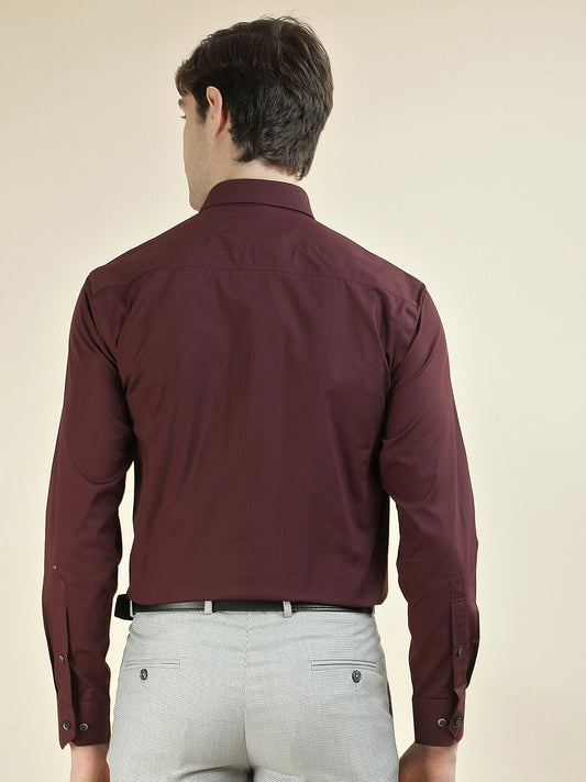 Formal Shirt for Men l Breathable & Soft with Color Fastness Regular Fit Pure Cotton Fabric Solid Pattern