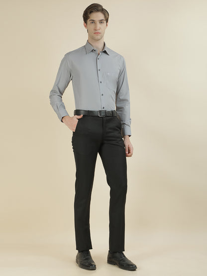 Formal Shirt for Men l Breathable & Soft with Color Fastness Regular Fit Cotton Blend Fabric Solid Pattern