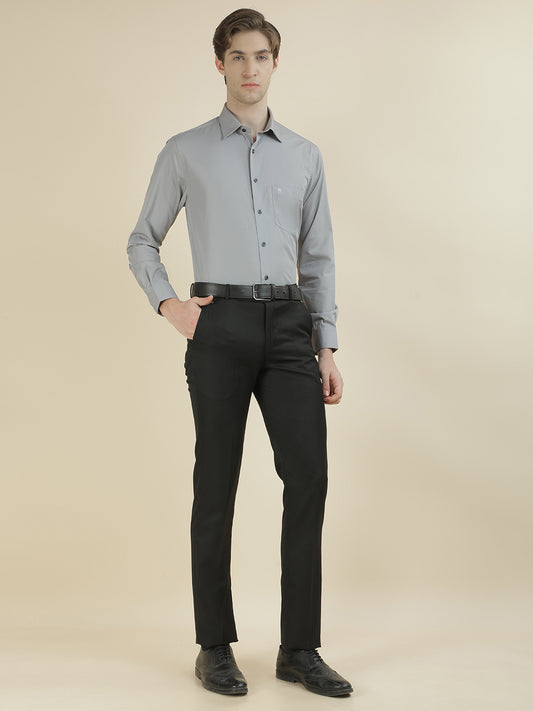 Formal Shirt for Men l Breathable & Soft with Color Fastness Regular Fit Cotton Blend Fabric Solid Pattern
