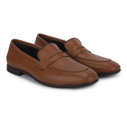 Men's Tan Solid Formal Shoes