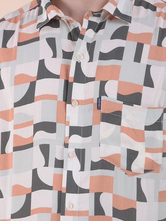 Men's Multi Slim Fit Printed Half Sleeve Casual Shirt
