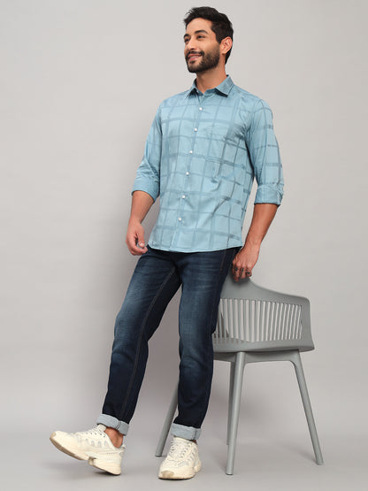 Denim Jeans for Men l Breathable & Soft with Color Fastness Ultra Narrow Fit Cotton Fabric Solid Pattern Button Closure