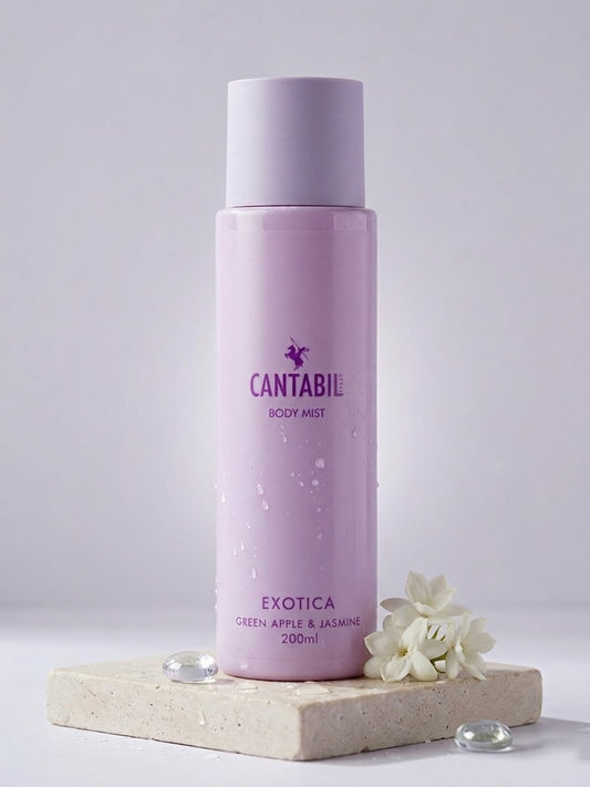Unisex Exotica(Green Apple & Jasmine) - Lavender Body Mist - Pack of 2 ( 200 ml each )