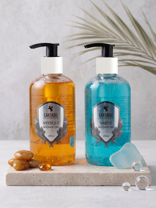 Cantabil Luxury Marine & Mystique Body Wash Shower Gel for Men & Women | Pack of 2 x 200ml Each | Deep Cleansing, Hydrating, Moisturising | Suitable for All Skin Types