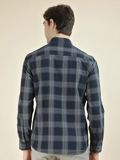 Casual Shirt for Men l Breathable & Soft with Color Fastness Slim Fit Pure Cotton Fabric Checkered Pattern