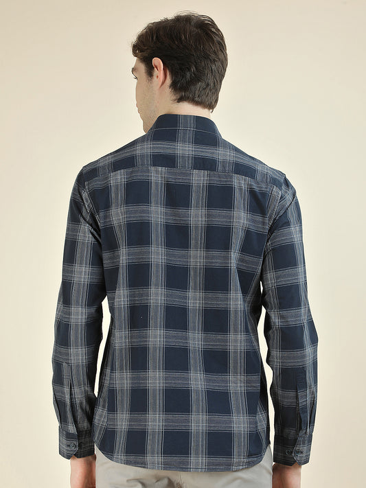 Casual Shirt for Men l Breathable & Soft with Color Fastness Slim Fit Pure Cotton Fabric Checkered Pattern