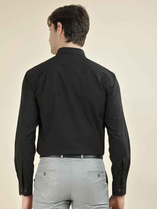 Formal Shirt for Men l Breathable & Soft with Color Fastness Regular Fit Pure Cotton Fabric Solid Pattern