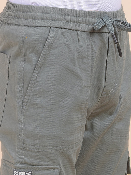 Casual Jogger for Boys l Breathable & Soft with Color Fastness Regular Fit Cotton Fabric Button Closure Solid Pattern