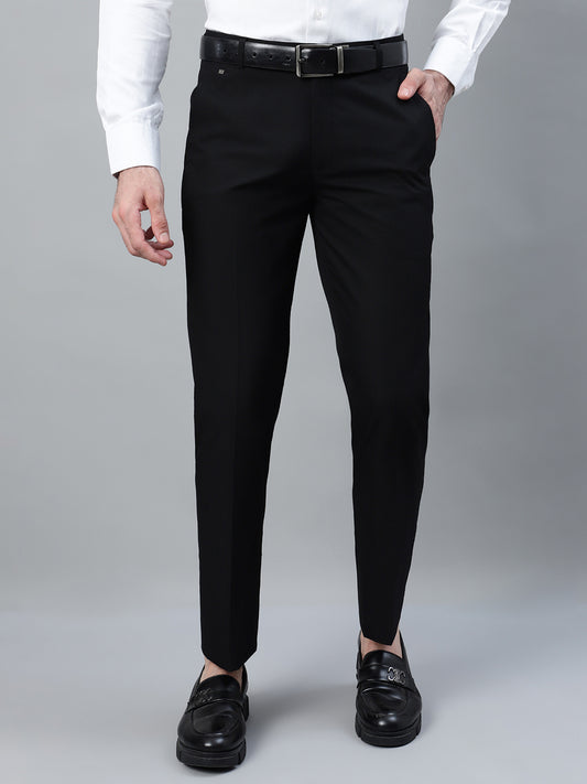 Formal Trouser for Men | Breathable & Soft with Color Fastness Regular Fit Poly Viscose Fabric Solid Pattern Hook & Eye Closure