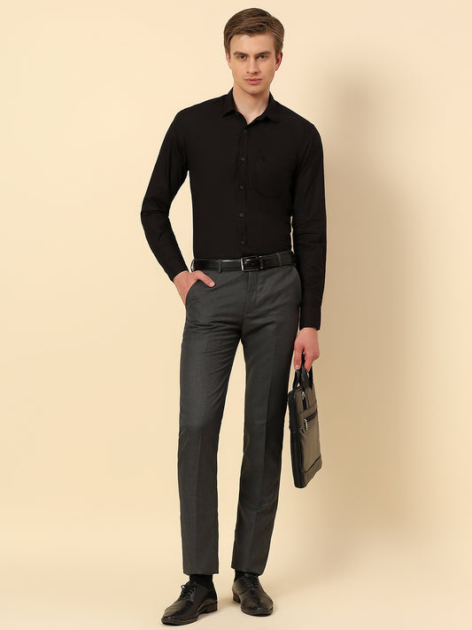 Shirt for Men | Breathable & Soft with Color Fastness Slim Fit Spread Collar Pure Cotton Fabric Solid Pattern