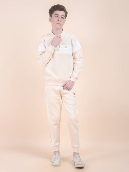Casual Trackpant for Boys l Breathable & Soft with Color Fastness Regular Fit Fleece Fabric CUT N SEW Pattern Drawstring Closure