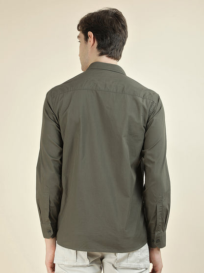 Casual Shirt for Men l Breathable & Soft with Color Fastness Slim Fit Pure Cotton Fabric Solid Pattern
