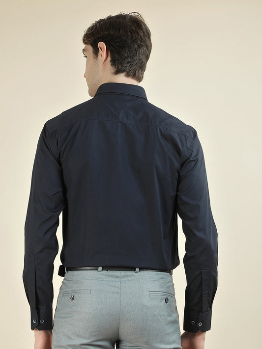 Formal Shirt for Men l Breathable & Soft with Color Fastness Regular Fit Pure Cotton Fabric Solid Pattern