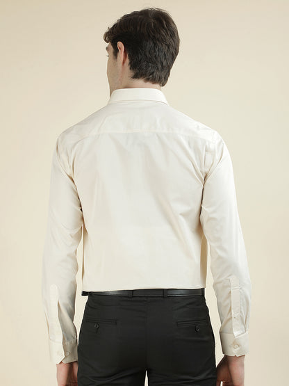 Formal Shirt for Men l Breathable & Soft with Color Fastness Regular Fit Pure Cotton Fabric Solid Pattern