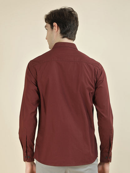 Casual Shirt for Men l Breathable & Soft with Color Fastness Slim Fit Pure Cotton Fabric Solid Pattern