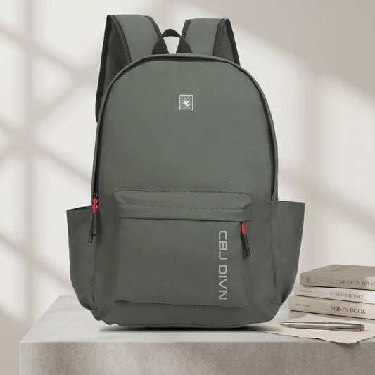 17 Litre Laptop Backpack Upto 18 inchs Laptop for School, Office, College & Travel Bag for Men and Women (Grey) | 2 Compartments, Side Pocket, Padded Shoulder Strap, Smooth-Glide Zippers