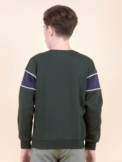 Casual Sweatshirt for Boys l Breathable & Soft with Color Fastness Regular Fit Round Neck Fleece FabricPrinted Pattern (Copy)