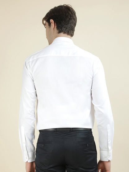 Formal Shirt for Men l Breathable & Soft with Color Fastness Regular Fit Pure Cotton Fabric Self Design Pattern