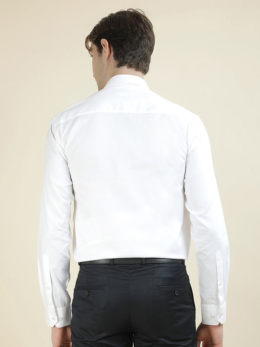 Formal Shirt for Men l Breathable & Soft with Color Fastness Regular Fit Pure Cotton Fabric Self Design Pattern