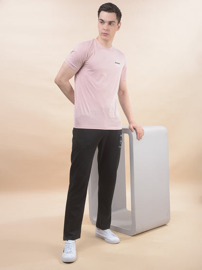 Track Pants for Men l Breathable & Soft with Color Fastness Regular Fit Poly Cotton Solid Pattern Drawstring Closure