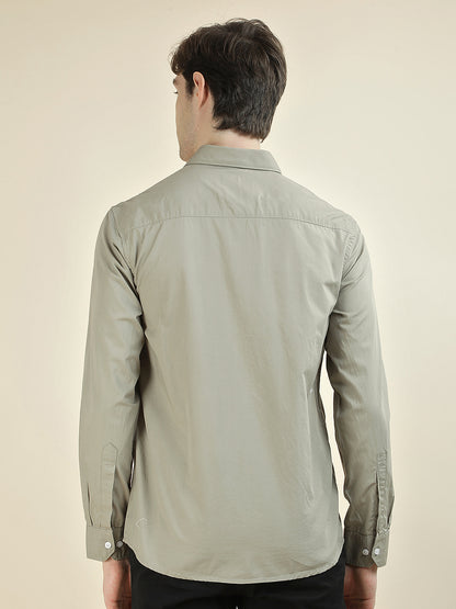 Casual Shirt for Men l Breathable & Soft with Color Fastness Slim Fit Pure Cotton Fabric Solid Pattern