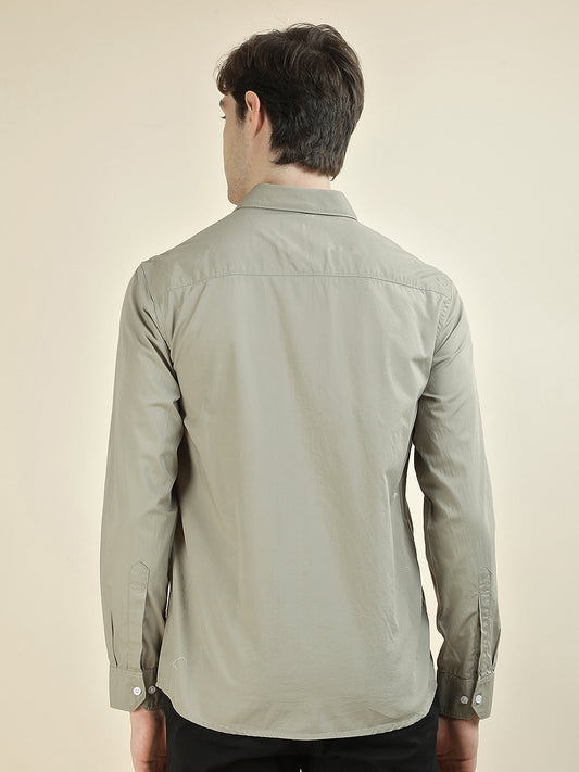 Casual Shirt for Men l Breathable & Soft with Color Fastness Slim Fit Pure Cotton Fabric Solid Pattern