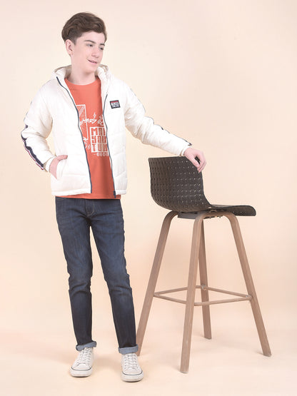 Casual Jacket for Boys l Breathable & Soft with Color Fastness Regular Fit Hooded Neck Nylon Fabric Solid Pattern