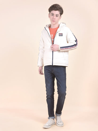 Casual Jacket for Boys l Breathable & Soft with Color Fastness Regular Fit Hooded Neck Nylon Fabric Solid Pattern