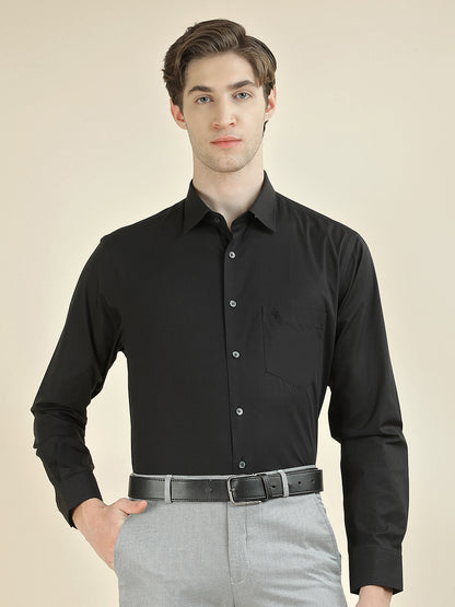 Formal Shirt for Men l Breathable & Soft with Color Fastness Regular Fit Pure Cotton Fabric Solid Pattern