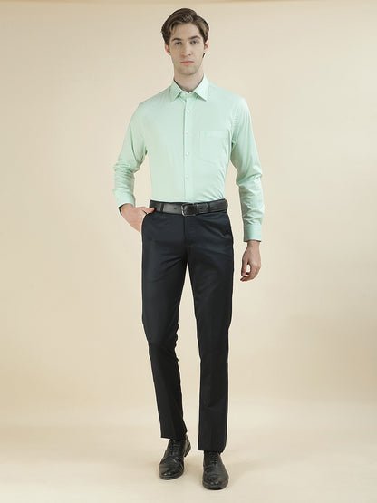 Formal Shirt for Men l Breathable & Soft with Color Fastness Slim Fit Cotton Blend Fabric Solid Pattern