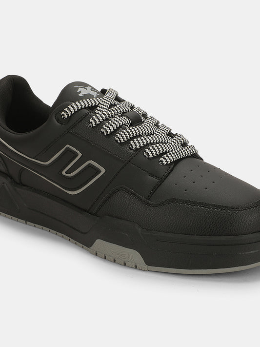Sneaker Shoes for Men | Lightweight & Comfortable with Cushioned Insole PU (Polyurethane) Upper TPR Sole Lace-Up Closure