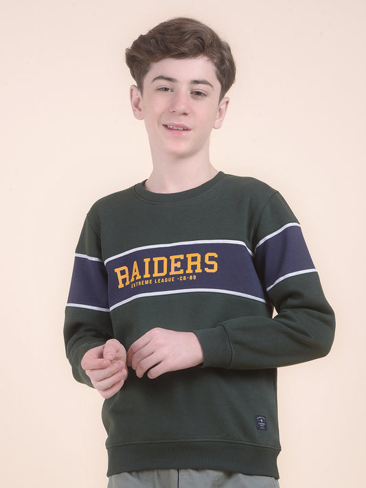 Casual Sweatshirt for Boys l Breathable & Soft with Color Fastness Regular Fit Round Neck Fleece FabricPrinted Pattern (Copy)
