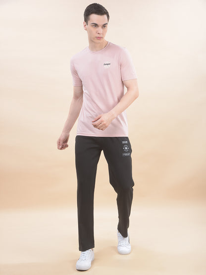 Track Pants for Men l Breathable & Soft with Color Fastness Regular Fit Poly Cotton Solid Pattern Drawstring Closure